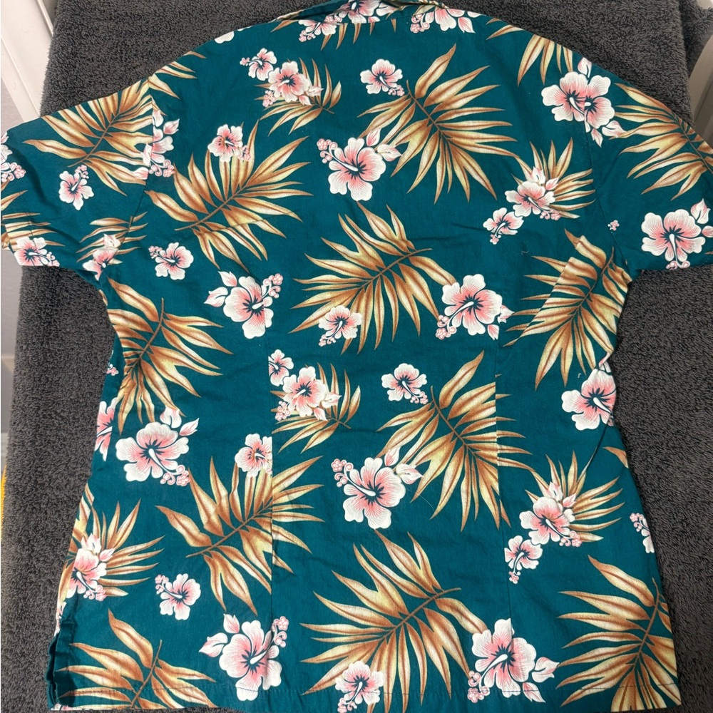 Vintage Tapa Casuals Hawaiian Floral Shirt- Size M - Picture 4 of 6